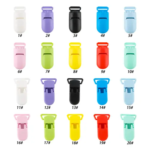 Sunrony 10Pc Plastic Pacifier Clips Holder For DIY Pacifier Chain Necklace Accessories Components For Jewelry Making - Image 2