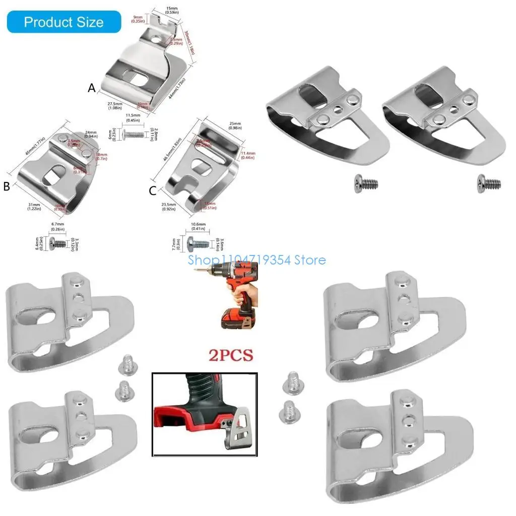 

0XLD Electric Drill Belt Clip Hook For 18V 20V Drill Driver N268241 N169778 DCD980