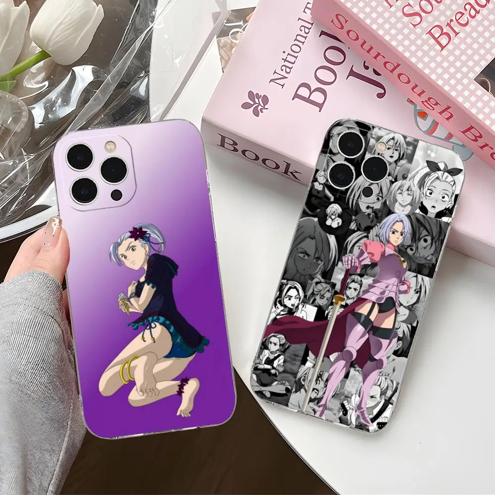 

Чехол для телефона «Семь смертных грехов» Jericho для iPhone 16, 15, 14, 13, 12, 11 X XR XS 8 6 Pro Max Plus, мини-прозрачный чехол с цветным принтом