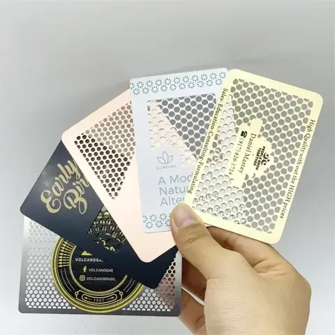 Metal Crafts Luxury Credit Card Stainless Steel Engrave Laser logo Custom Metal Business Card with logo