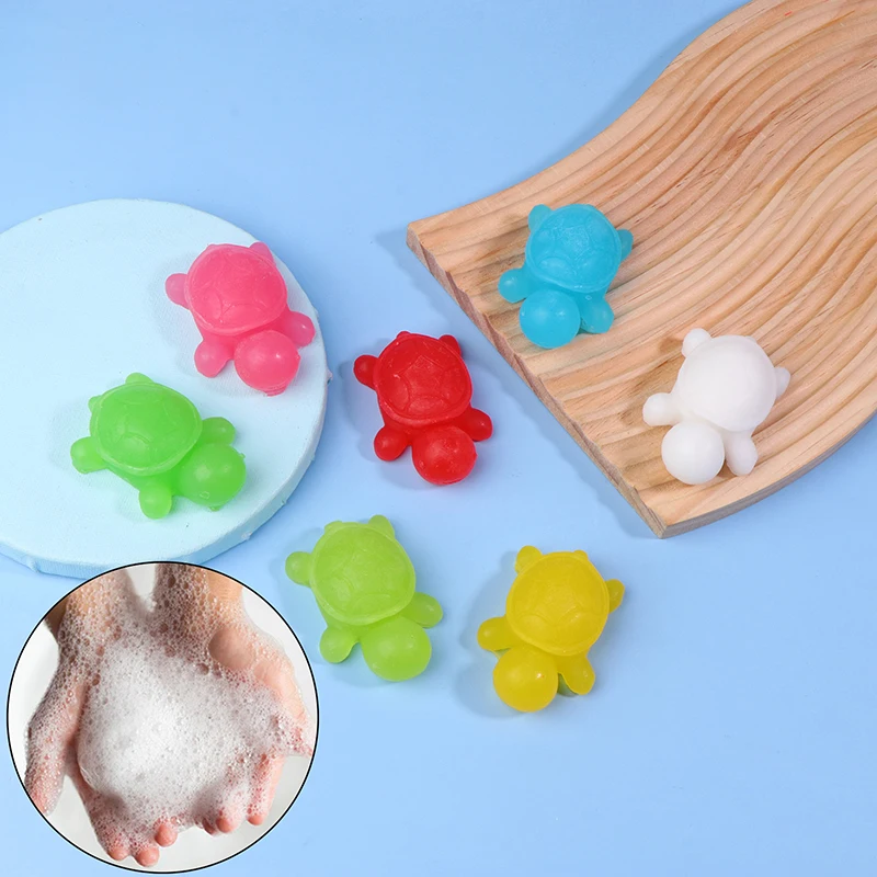 1pcs Cartoon Little Turtle Soap Children's Mini Bath Soap Cleansing Hand Bath Soap