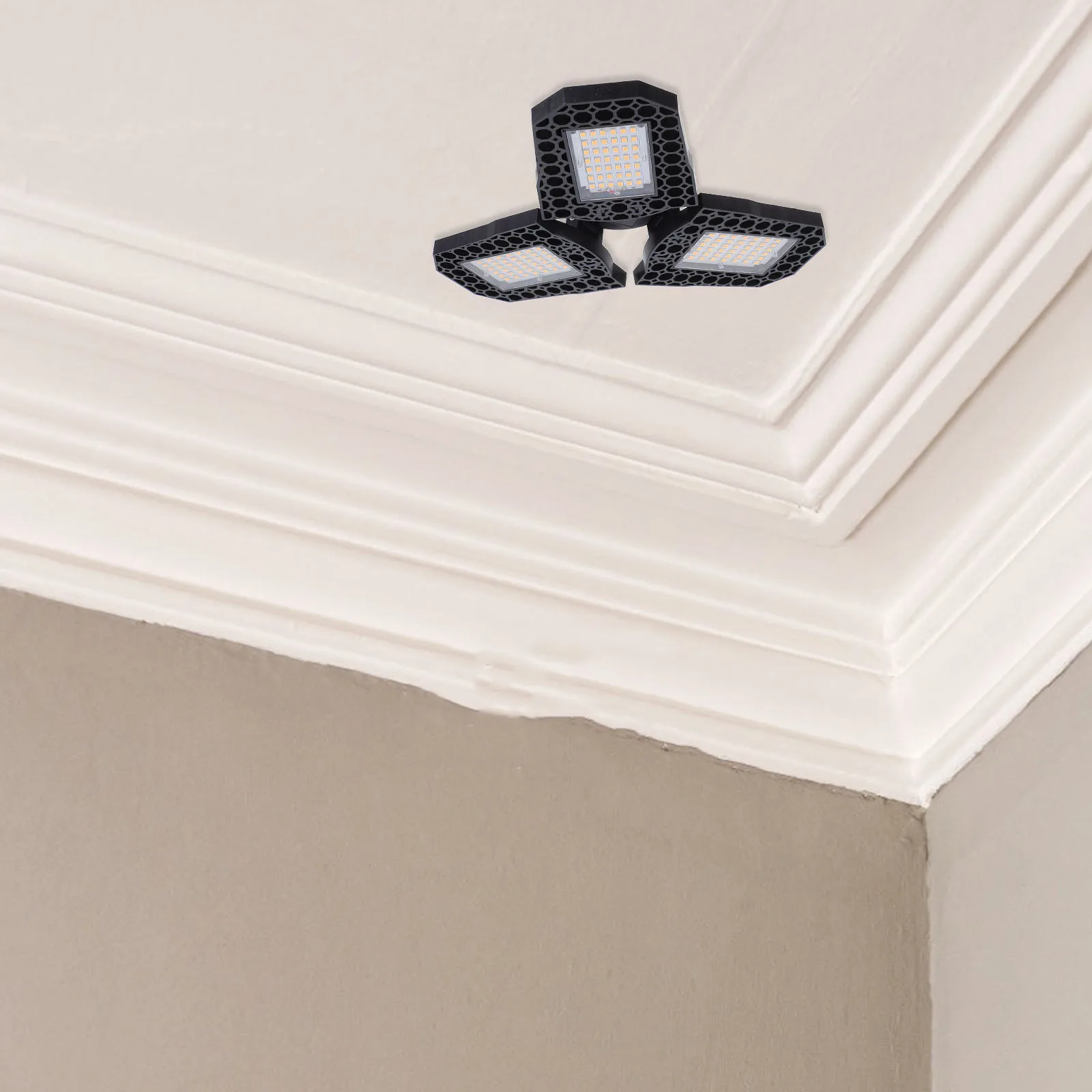 تشوه أدى ضوء مشرق المرآب أضواء السقف للطي مصباح الطابق السفلي عكس الضوء #1