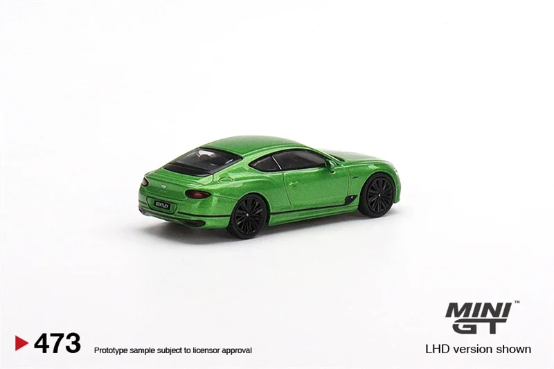 Continental GT velocidade verde Apple Diecast modelo carro, MINI GT 1:64, 2022