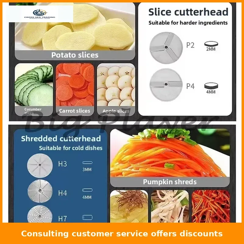 HLC-300 Vegetable Cutter Cutter Head Various Models Full Series Accessories Cutter Head Blade Reamer Switch Screw
