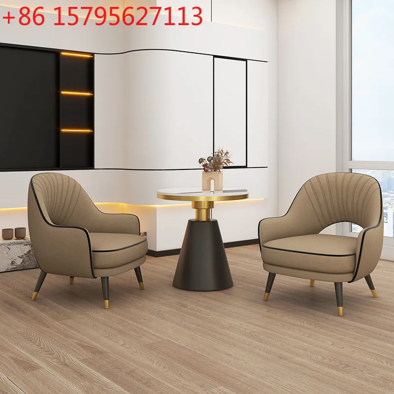 

Диван для переговоров в скандинавском стиле, одноместное кресло, мебель для зоны отдыха в отеле, столы и стулья для переговоров в стиле лёгкой роскоши