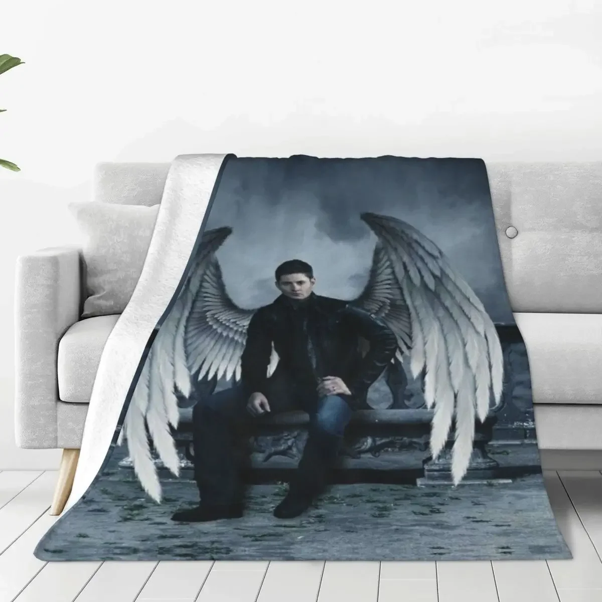 

Supernatural Horror Baby Blanket Travel Flannel Babes Carpet Baby Blanket Warm Soft Couch Chair Sofa Bed Design Bedspread Gift