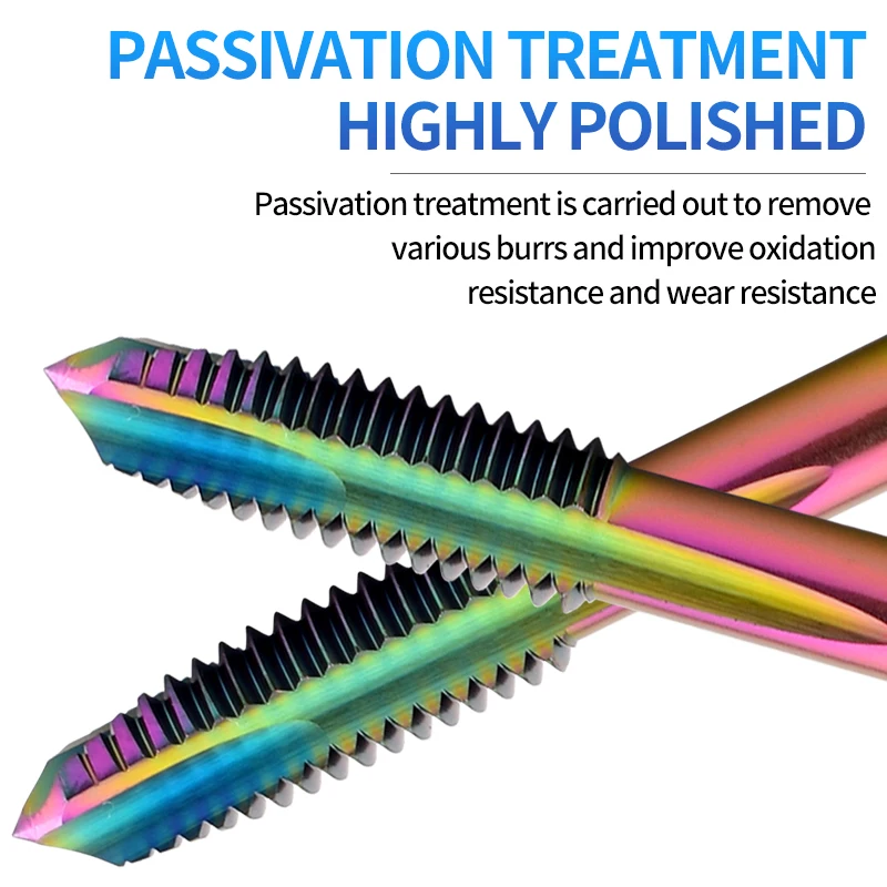 UT TAP HSSE-M35 DIN 371 376 Standard Spiral Pointed Tap M2 M3 M4 M5 M6 M8 M10 M12 Machine Screw Thread Taps For Through hole