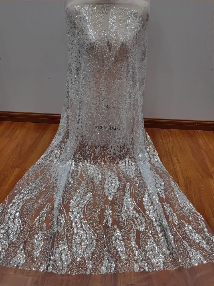 Heavy Industry Light Mesh Soft Lace Fabric Wedding Dress Mesh DIY Decorative Clothing Accessories Lace