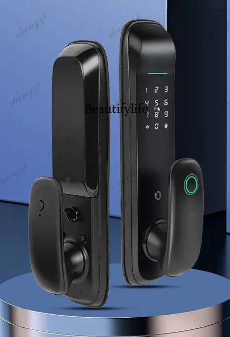 Automatic graffiti apartment fingerprint electronic password smart lock app remote
