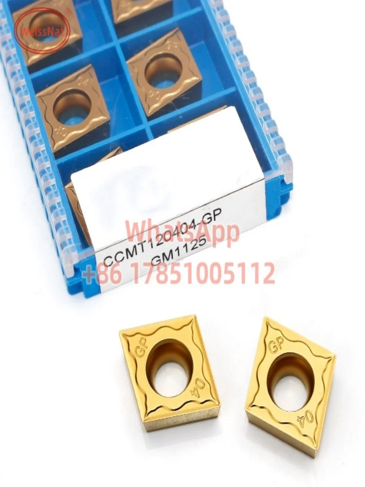 Imagem -06 - Inserções Ccmt para Inserção de Carboneto Ccmt060204 Ccmt060208 Ccmt09t302 Ccmt09t304 Ccmt120408 Gp1225 Gm1125 Gk1115 Gm3220 Gm3225 Gp91tf