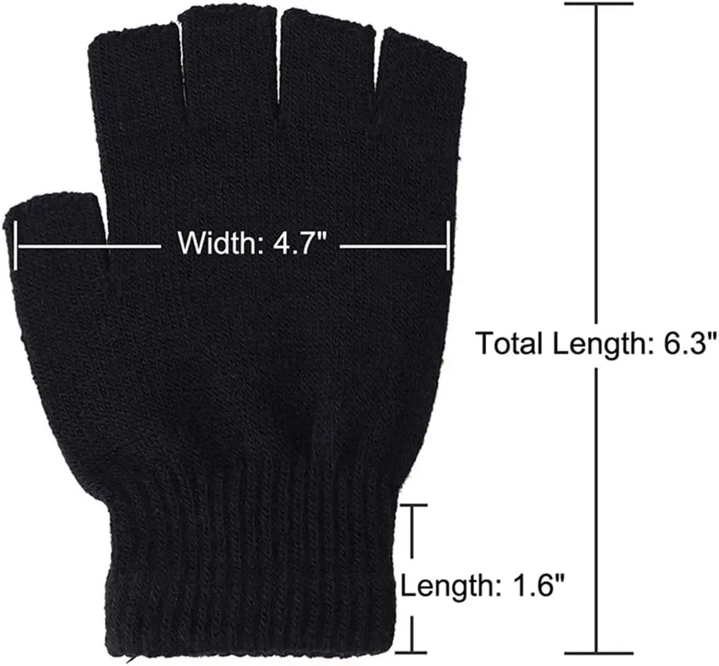 Criança crianças halloween esqueleto luvas sem dedos crescer crânio metade dedo luvas estiramento malha luvas traje de halloween