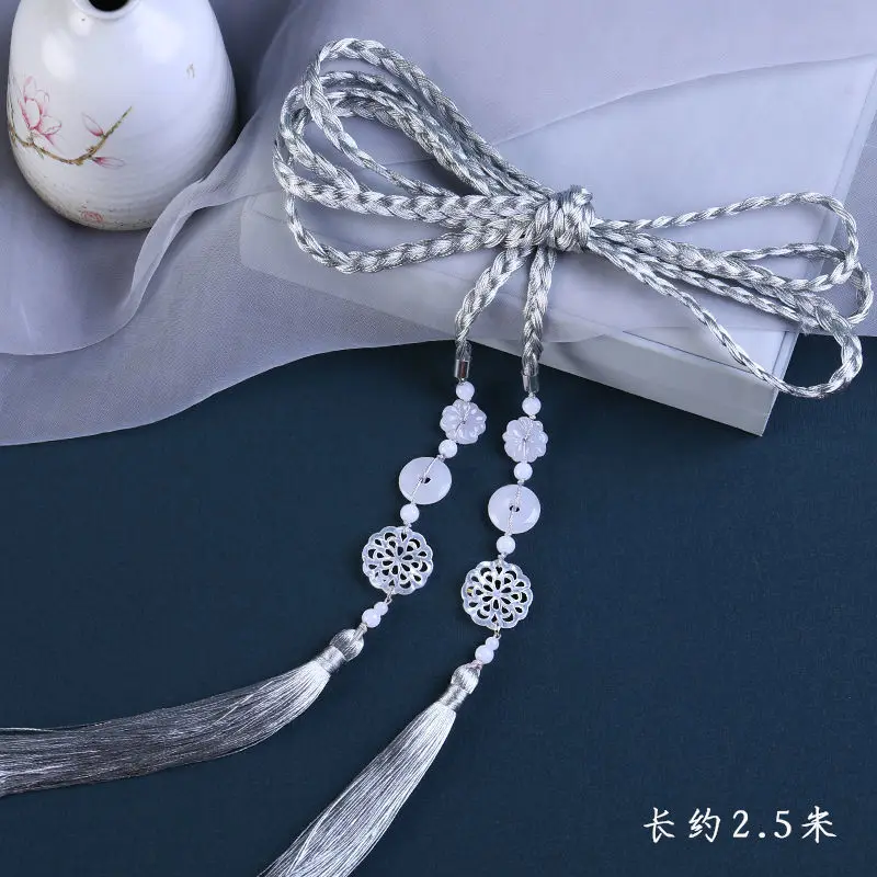 Waist Chain Ancient Style Hanfu Palace Belt Rope Tassel Pendant Male Waist Accessory Tie Up No Walking Matching Pendant Female