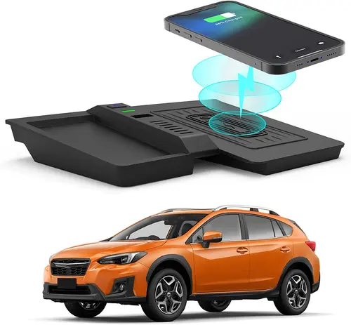 Almohadilla de carga inalámbrica para coche, accesorios de almohadilla de carga para teléfono Subaru Crosstrek XV GT 2018 2019 2020 2021-2023 Impreza 2018-2021