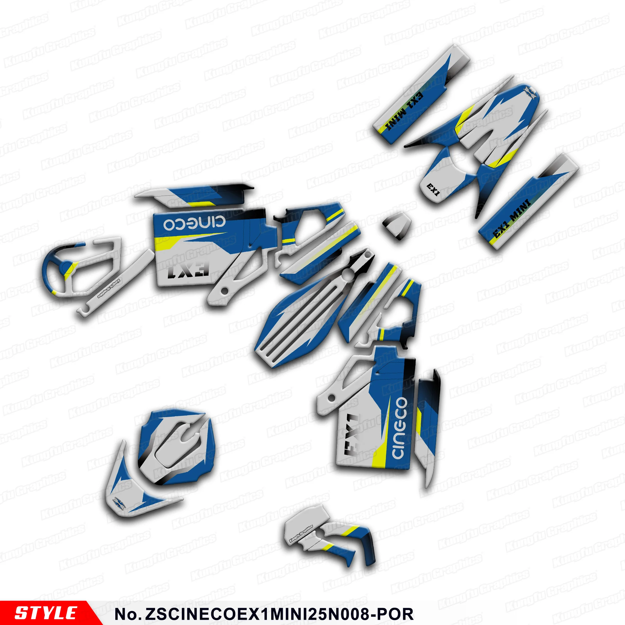 

Наклейки JY RACING для мотоциклов, виниловые наклейки-декали для CINECO EX1-MINI, прочные, аксессуары