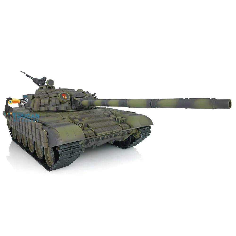 Heng Long 1/16 RC Panzer Sowjetischer T72 7,0 Kunststoff 3939 360 ° Stahlgetriebe-Panzerungsset Battle Tracked Elektrofahrzeugspielzeug TH20566-SMT1