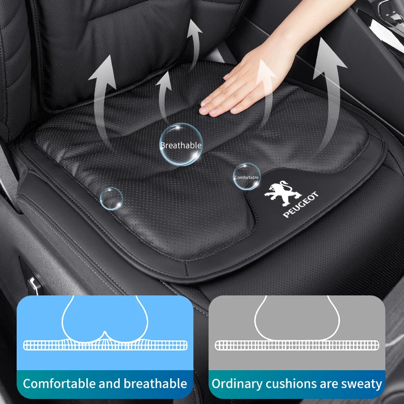 Velour Car Front Rear Seat Cover Leather Cushion Backrest Protective Mat For Peugeot 407 508 2008 5008 307 308 3008 206 207 208