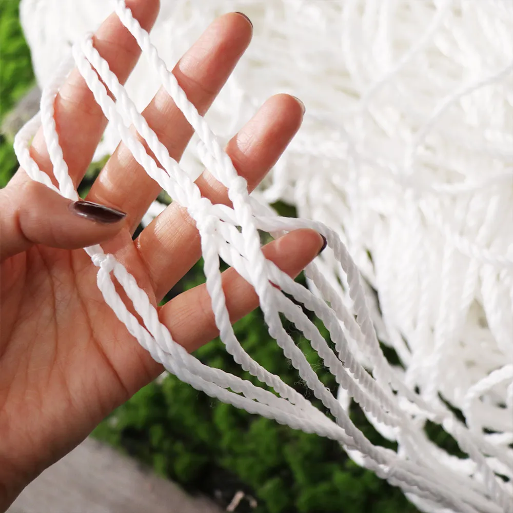 

Training Replacement Football Net Easy Setup Polypropylene Mesh Soccer Goal Net Weatherproof Durable Junior Sports Practice Net