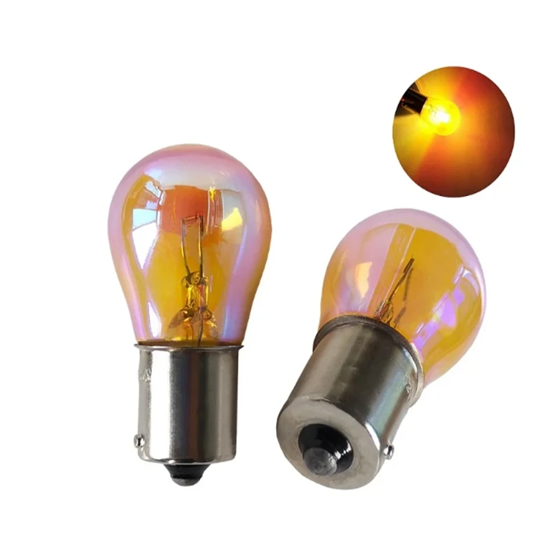 

2pcs Ba15S car tail lights 1156 P21W phantom amber signal indicator bulb 12V21W