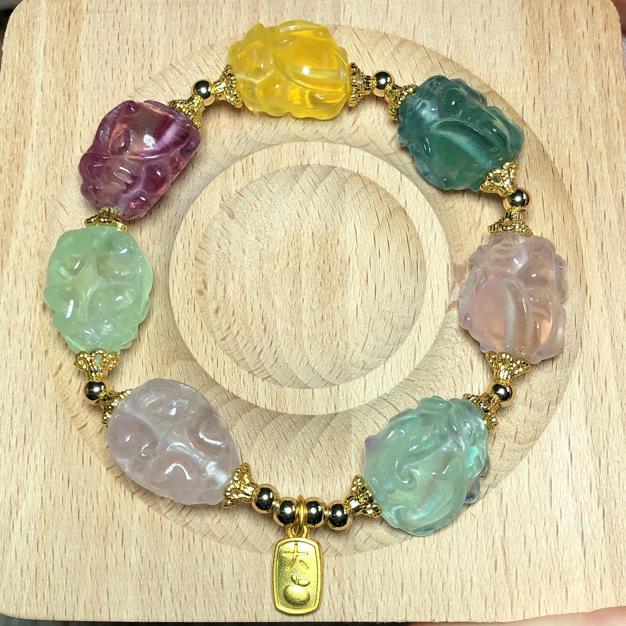 

Natural Crystals Fluorite Dragon Turtle Bracelet Jewelry Agates Reiki Healing High Quality Wome Men Energy Gift Mineral Ore