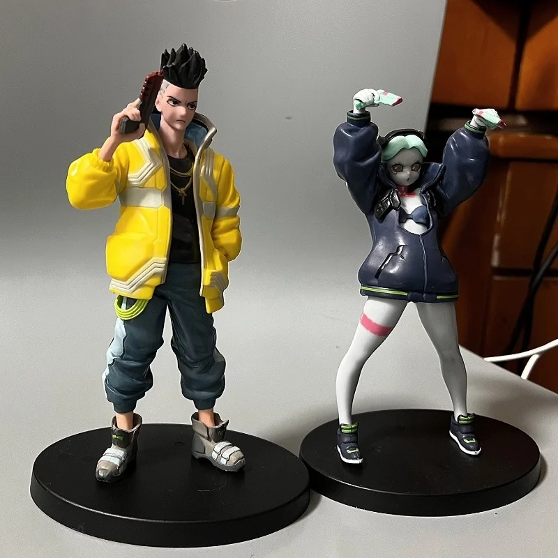 Heiße Verkäufe 22 cm Cyberpunk # 2077 Edgerunners Anime Figur Super Hacker Edge Walker Lucy Action Figure Sammlung Modell Puppe Spielzeug