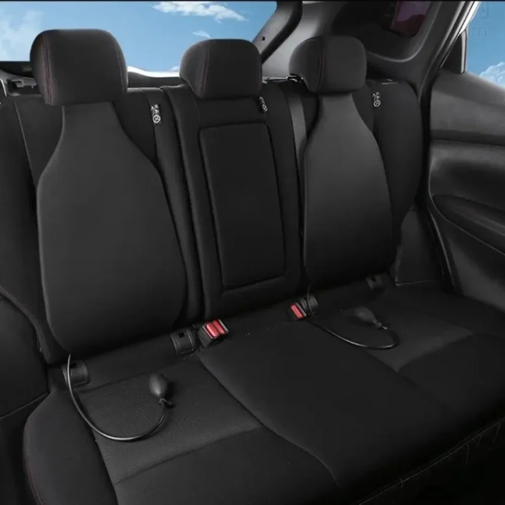 Universal Car Waist Cushion Leather Auto Relax Air Bag Lumbar Support Pillow Relieve Fatigue Spine Protection Back Cushion