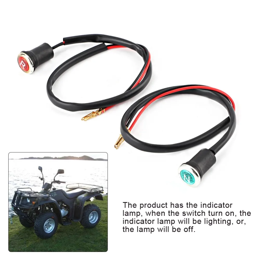 Durable 12V DC Gear Position Indicator Light Red Green Color Neutral Indicator Light Motorcycle Indicator Light For ATVs