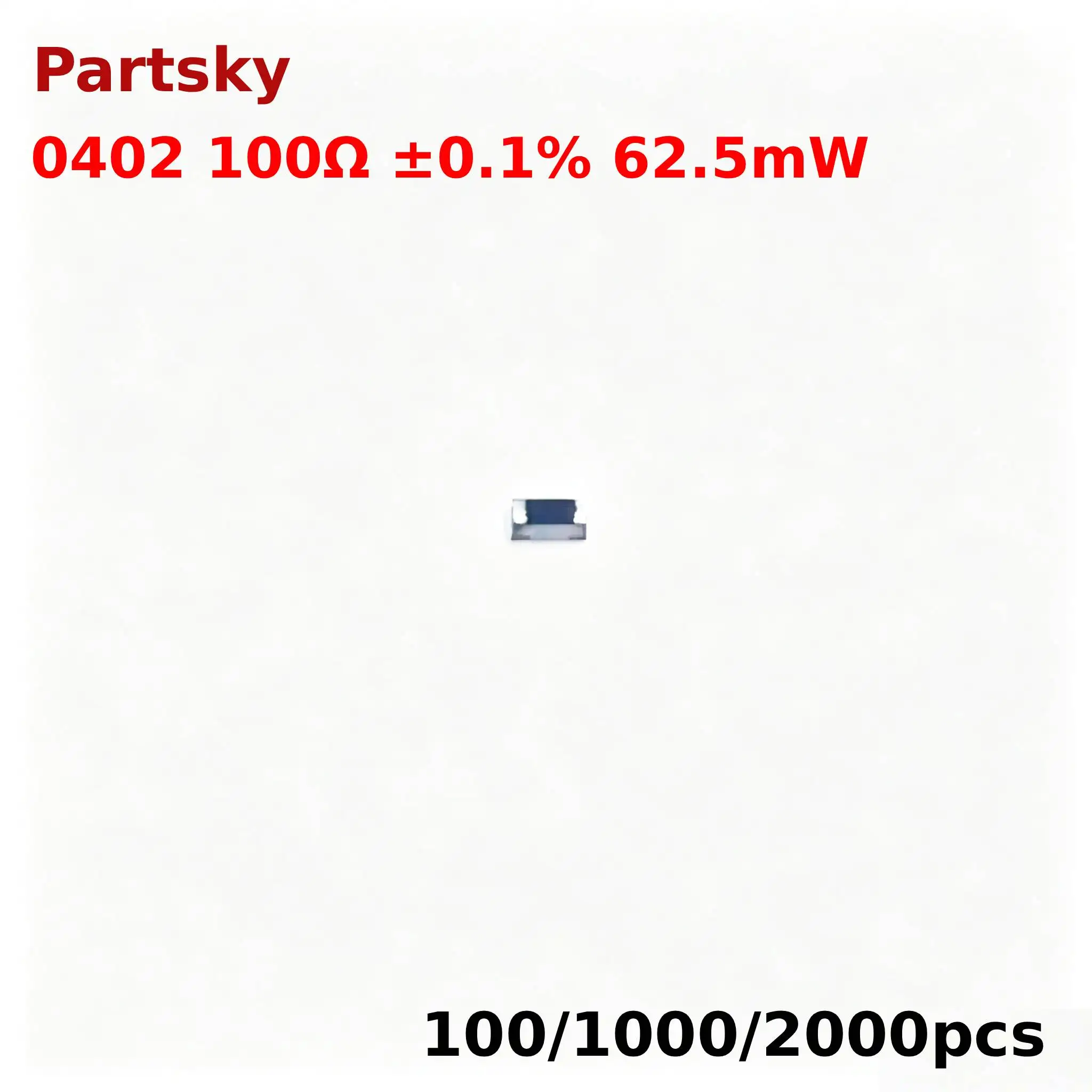 100/1000/5000pcs New RT0402BRD07100RL 0402 100Ω ±0.1% 62.5mW thin film resistor In Stock