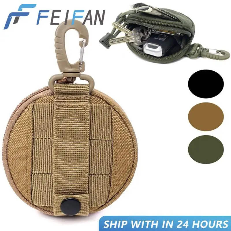 1000D Tactical EDC Pouch Molle Wallet Bag Portable Key Coin Purse Waist Fanny Pack Earphone Bag Mini Key Holder Pouch Hunting