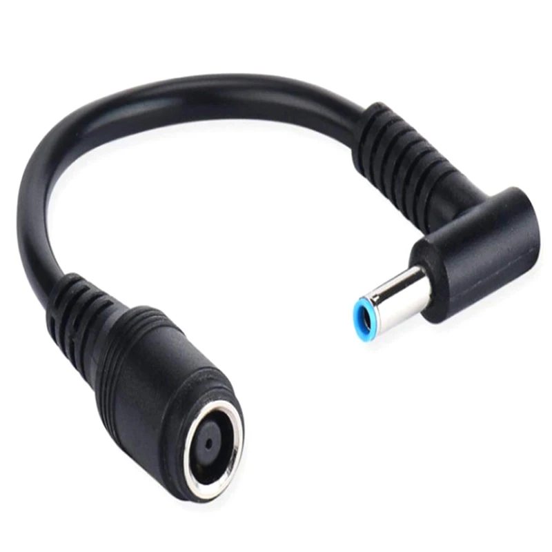 DC Power Adapter 7.4x5.0mm To 4.5x3.0mm Converter Charger For HP Laptop Stream Spectre Pavilion Envy Elitebook Split Chrome