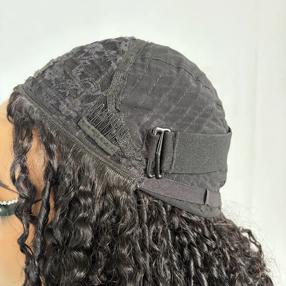 Pixie Curly Half Wigs 100% Human Hair 250% High Density Glueless Wigs Pixie Curl No Lace Wigs HairUGo