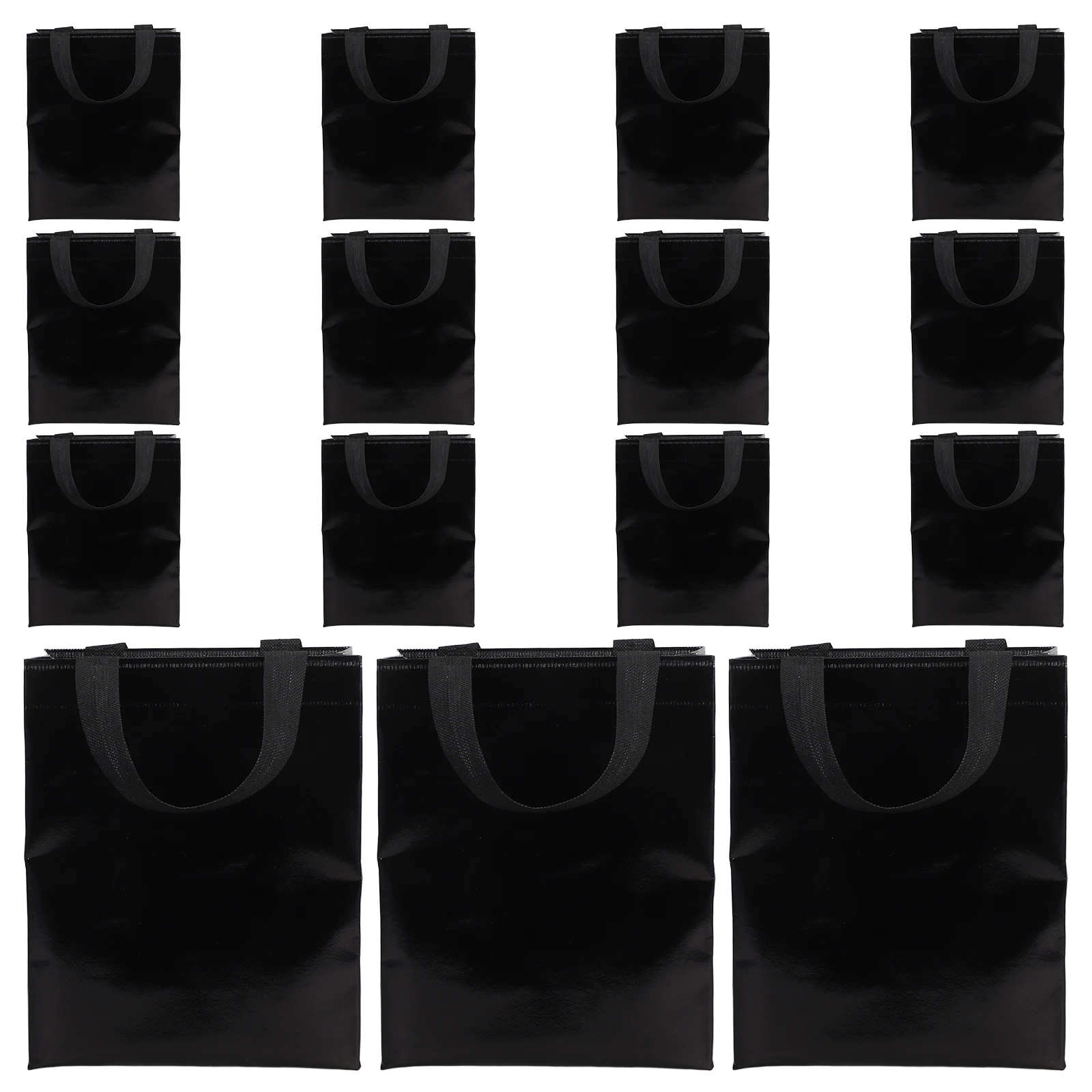 

15pcs Non-Woven Rectangular Gift Bags With Handles Goodie Bags For Festive Events Bridal Showers Parties Christmas Wrapping Bags