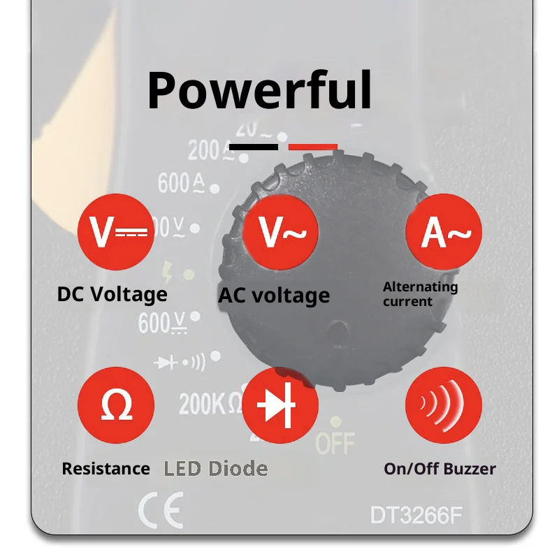 جهاز اختبار رقمي متعدد عدم الاتصال الجهد متر المشبك 2000 التهم التيار المتناوب/التيار مدقق السيارات المقاومة المدى NCV Aneng ديود