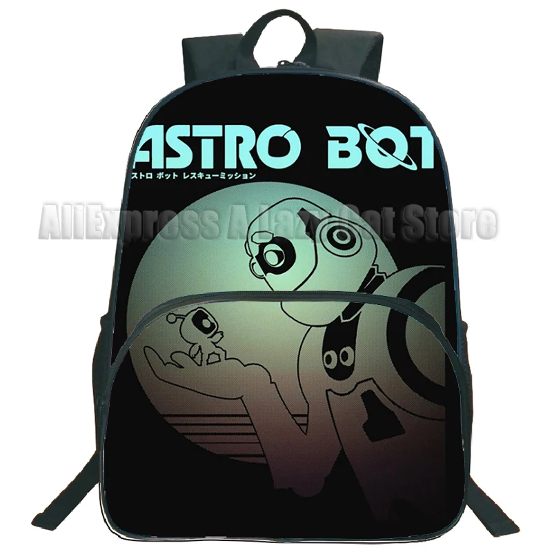 Astro Bot Backpacks Cartoon Astronaut Student Children School Bags Youthful Notebook Waterproof Boys Kids Girl Mochila