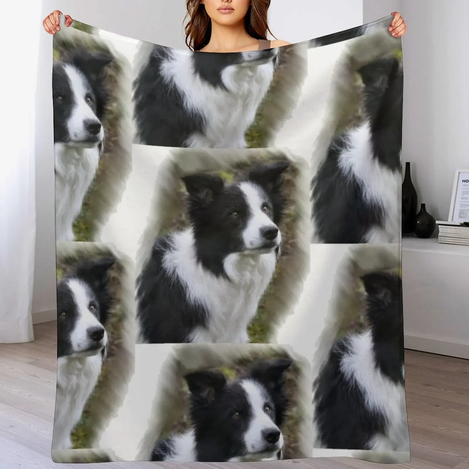 Border Collie Lover s Gifts Throw Blanket Blankets Sofas Of Decoration Soft Beds Cute Blankets