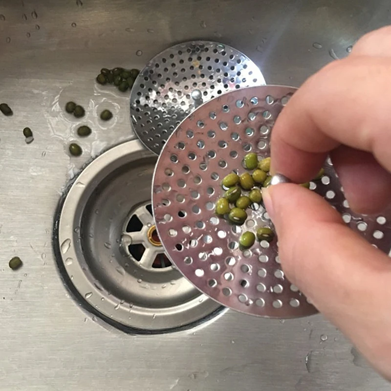 1/3PCS Kitchen Sink Strainer Floor Drain Bathtub Hair Catcher Stopper Stainless Steel Shower Drain Hole Filter Trap