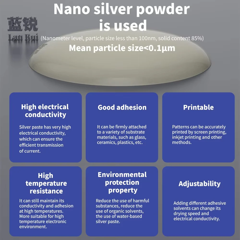 Lanrui J9 Nano Conductive Silver Paste Low Resistance For Mobile Phone Screen Line Repair Green/Yellow Screen Repair Hand Tools
