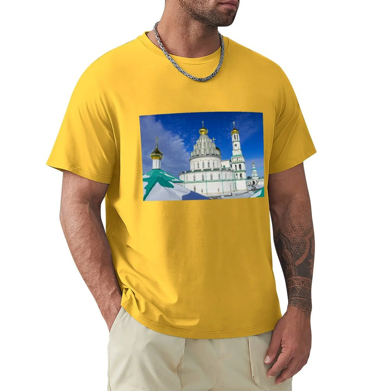 New Jerusalem orthodox monastery, Istra, Russia T-Shirt plain anime kawaii clothes mens t shirt graphic