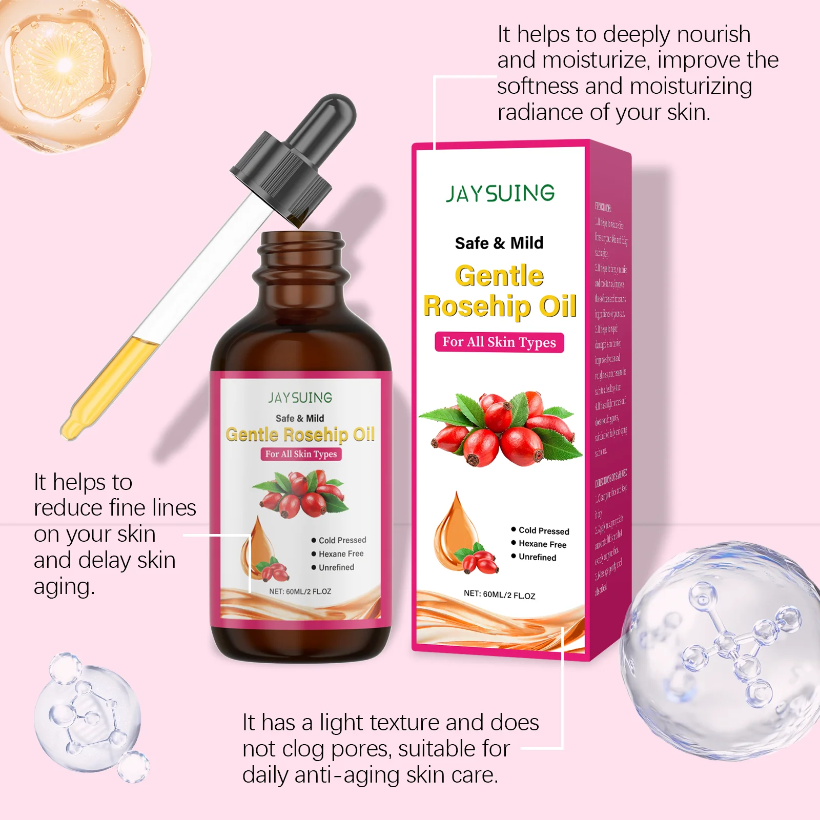 Rosehip Oil for Face Organic A - Face Oil Rosehip ulasan dan harga