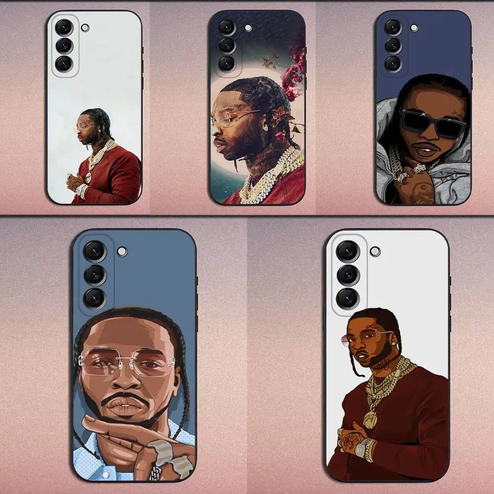 

Rapper Pop S-Smoke Phone Case For Samsung Galaxy A20,A21s,A22,A31,A32,A52,A53,A72,73,A80 Soft Black Cover