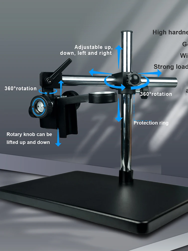 Yizhan 4K HD Electronic Digital Microscope For Soldering HDMI/ USB/ VGA/ Microscope Camera 150X Lens Big Vision Articulated Arm