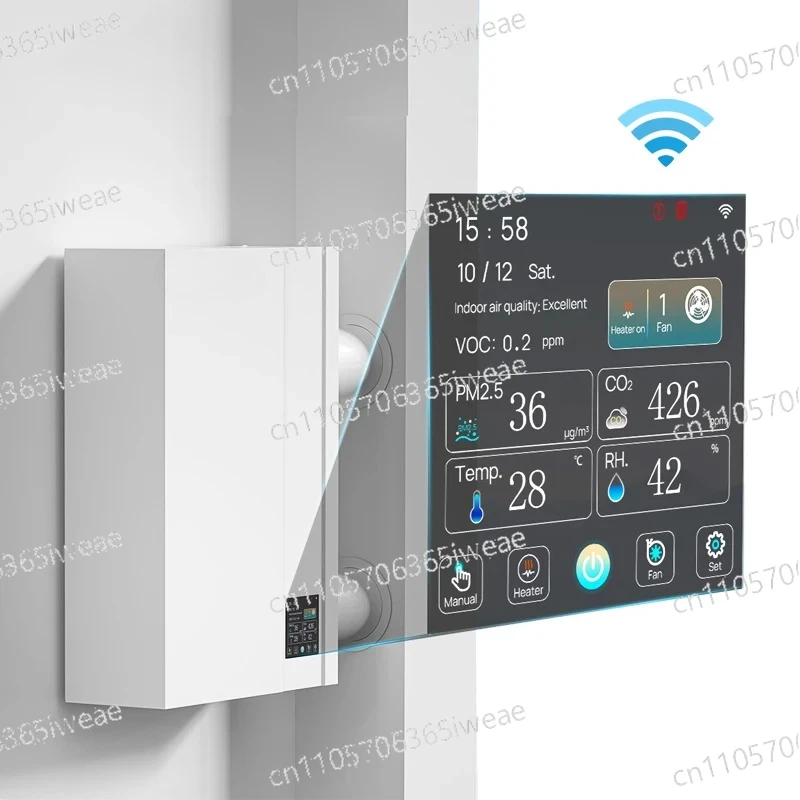ERV Enthalpy Heat Exchanger E-VIPO Air Filter Wall Mounted Indoor Fresh Air Ventilation System