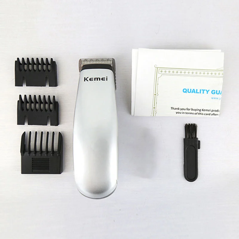 kemei hair clipper hair trimmer cutter electric hair cutting machine haircut battery beard trimmer for men and children image 6