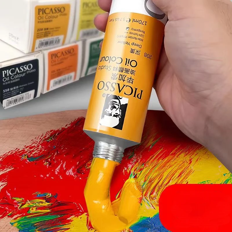 Imagem -05 - Pigmento de Pintura a Óleo para Iniciantes e Estudantes Pintura de Belas Artes Pigmento Delicado Resistente à Luz 50 ml 170ml