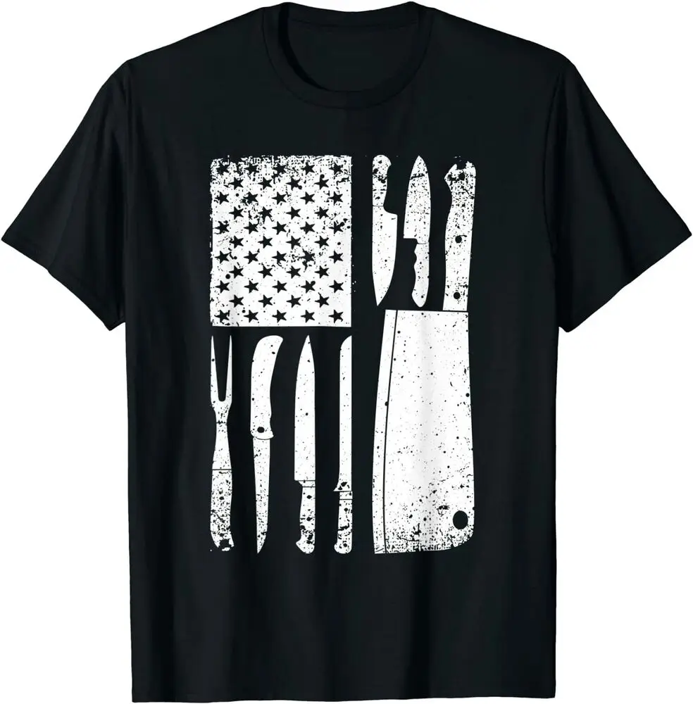 LIMITED Funny Chef American Flag Design For Men Women Patriot T-Shirt Size S-3XL