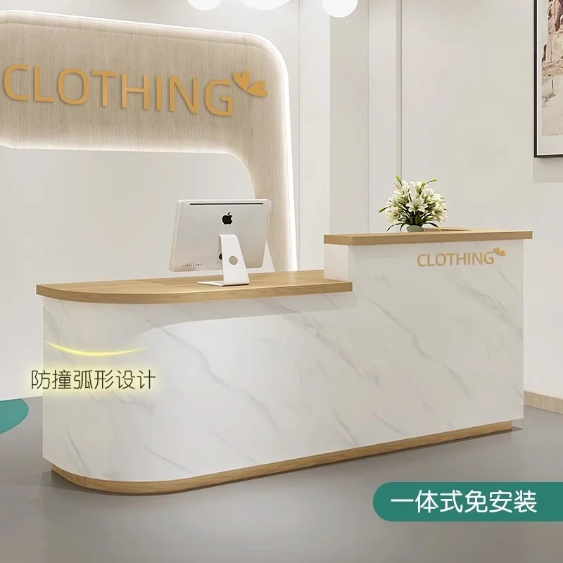 custom.Customized High-quality Front Desk Reception Modern Simple Company Counter Table Reception Desk