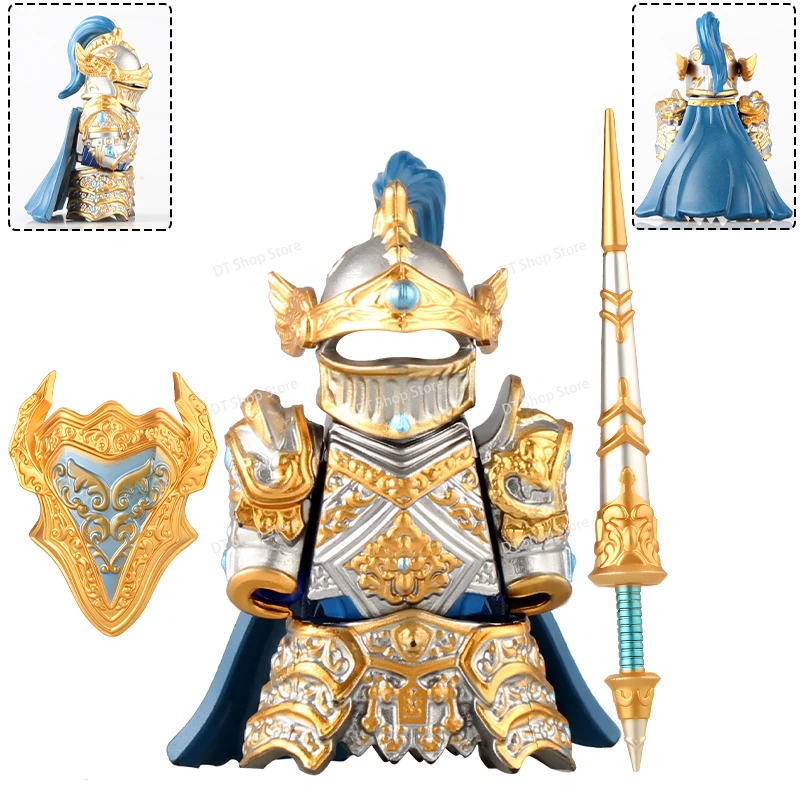 New Knights Building Blocks mini Action Figures Medieval Knights Assemble Scene Bricks Toys For Kids Christmas Gifts Z151 - Image 3