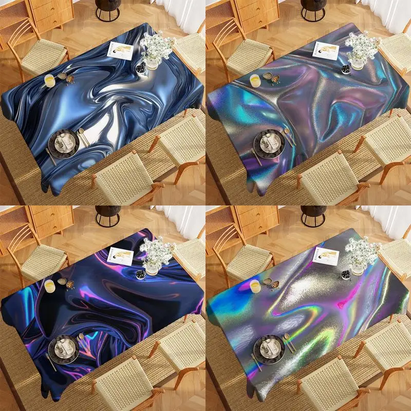 Marble Pattern Tablecloth Restaurant Kitchen Tablecloth Living Room Home Decoration Rectangular Party Decoration