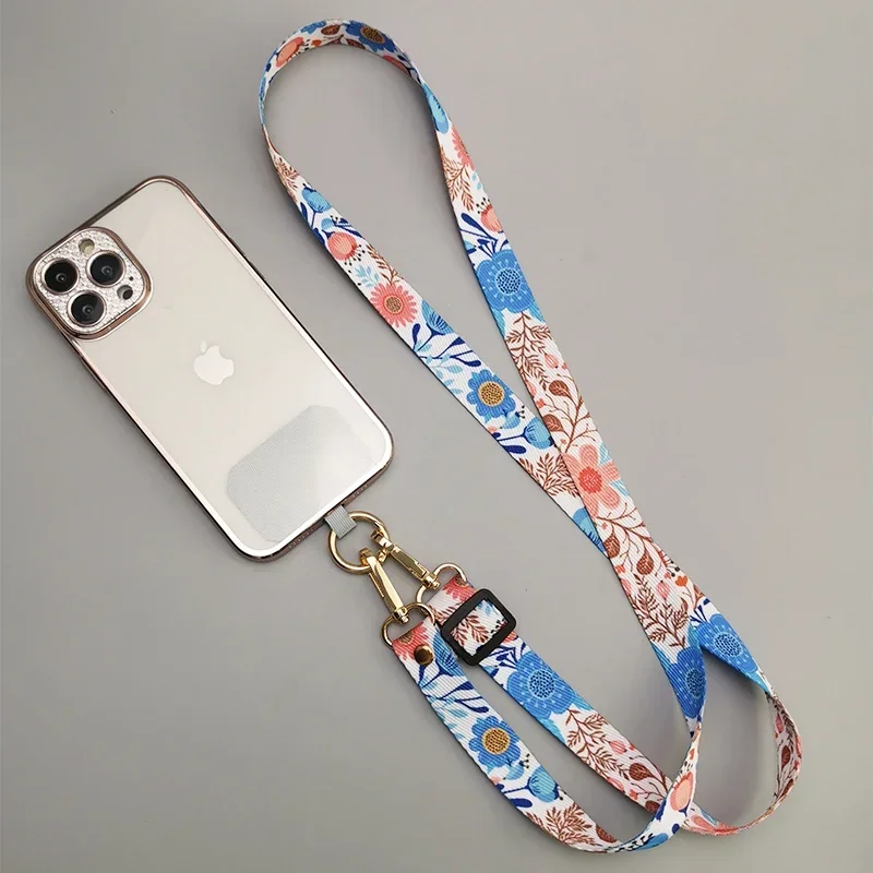 Colorful Crossbody Straps Mobile Phone Ropes Canvas Hanging Chains Neck Less Crossbody Bags Chain Pendants Phone Cases Ropes