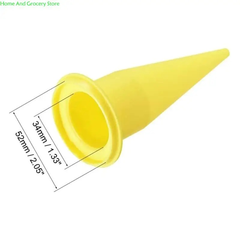 

0XXA 24Pcs Reusable Sausage Caulking Guns Tips Cone Nozzles Extension Tool Set