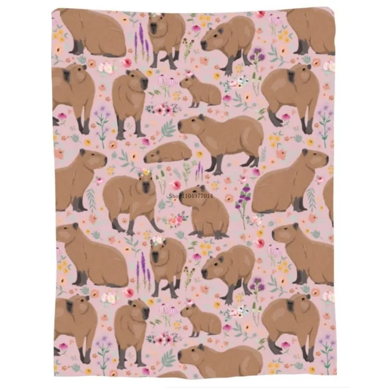 

Capybara Blanket for Cute Capybara Birthday Decoration Suitable for Girls Boys Children Women Men Adults